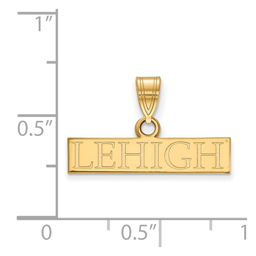 Sterling Silver Gold-plated Lehigh University Small Pendant