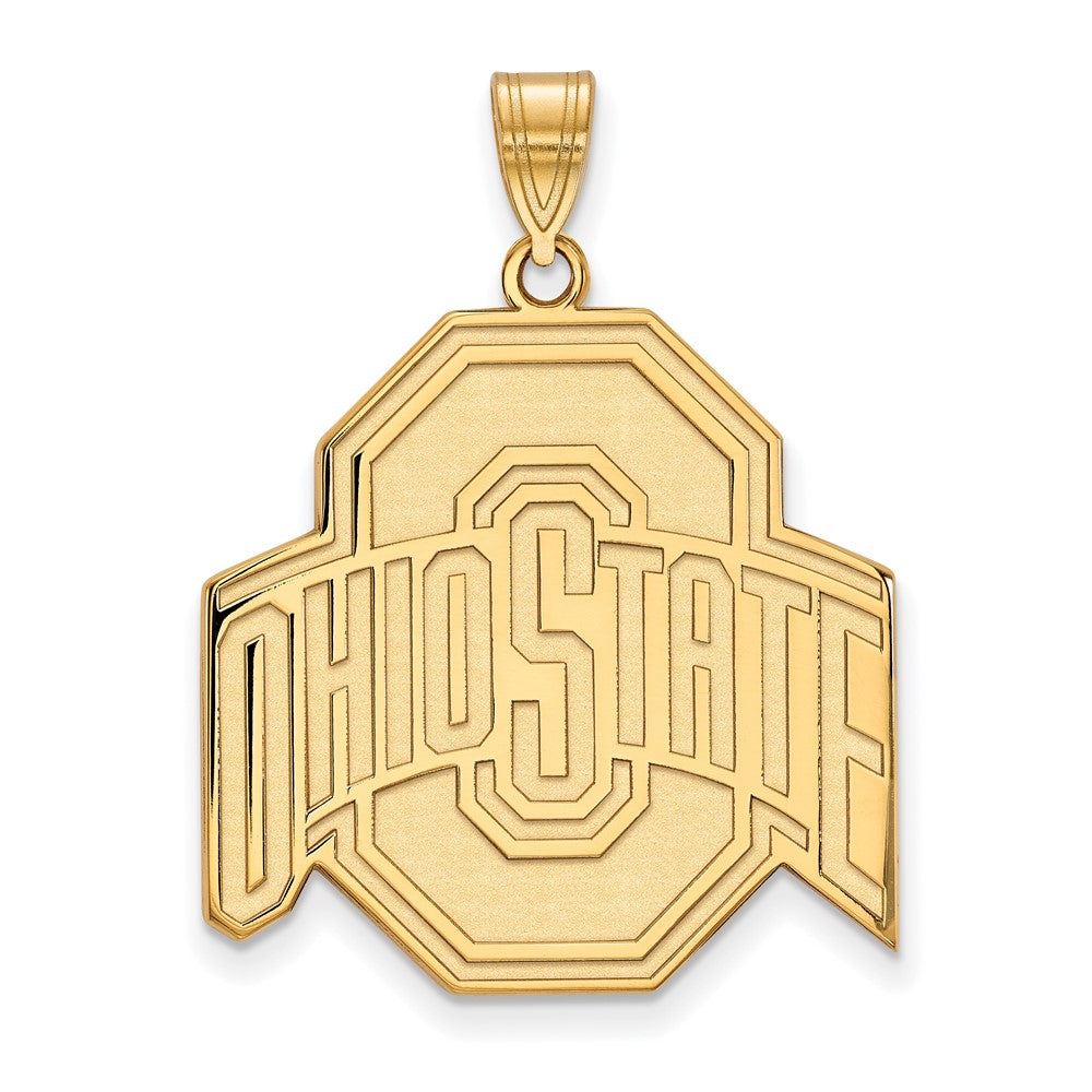 Sterling Silver Gold-plated Ohio State University XL Pendant
