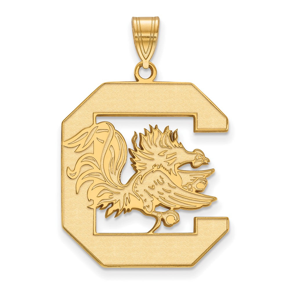 Sterling Silver Gold-plated U. of South Carolina XL Pendant