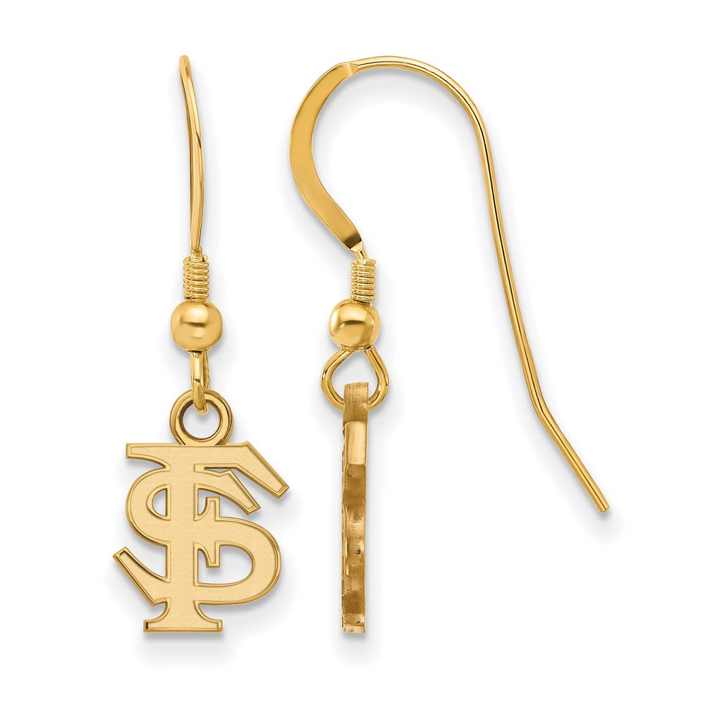 Sterling Silver Gold-plated Florida State Univ. XS Dangle Earrings