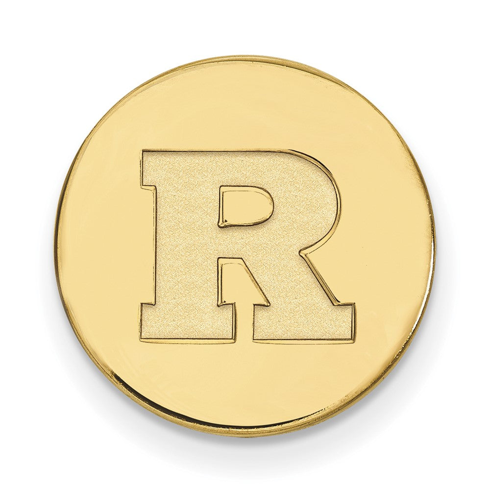 Sterling Silver Gold-plated Rutgers University Lapel Pin