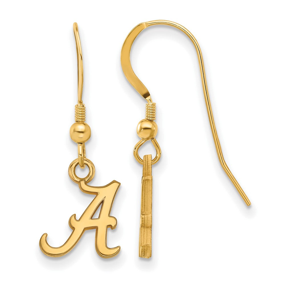 Sterling Silver Gold-plated University of Alabama XS Dangle Earrings