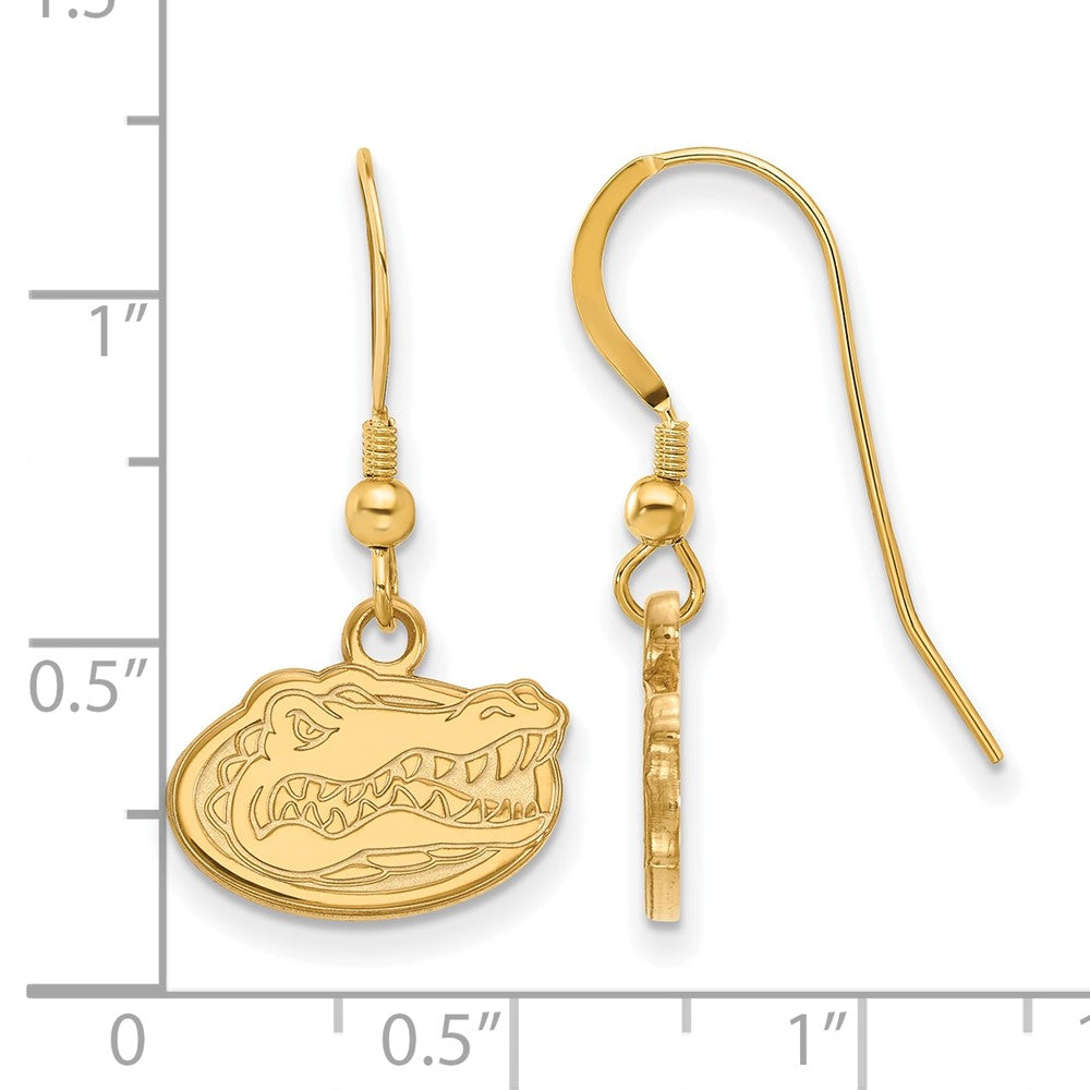Sterling Silver Gold-plated University of Florida XS Dangle Earrings