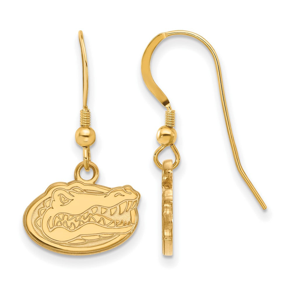 Sterling Silver Gold-plated University of Florida XS Dangle Earrings