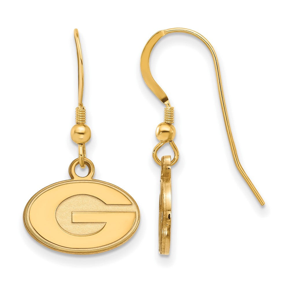 Sterling Silver Gold-plated University of Georgia XS Dangle Earrings