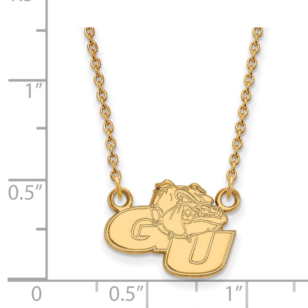 Sterling Silver Gold-plated Gonzaga Uni. Small Pendant Necklace