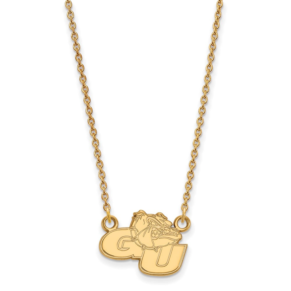 Sterling Silver Gold-plated Gonzaga Uni. Small Pendant Necklace