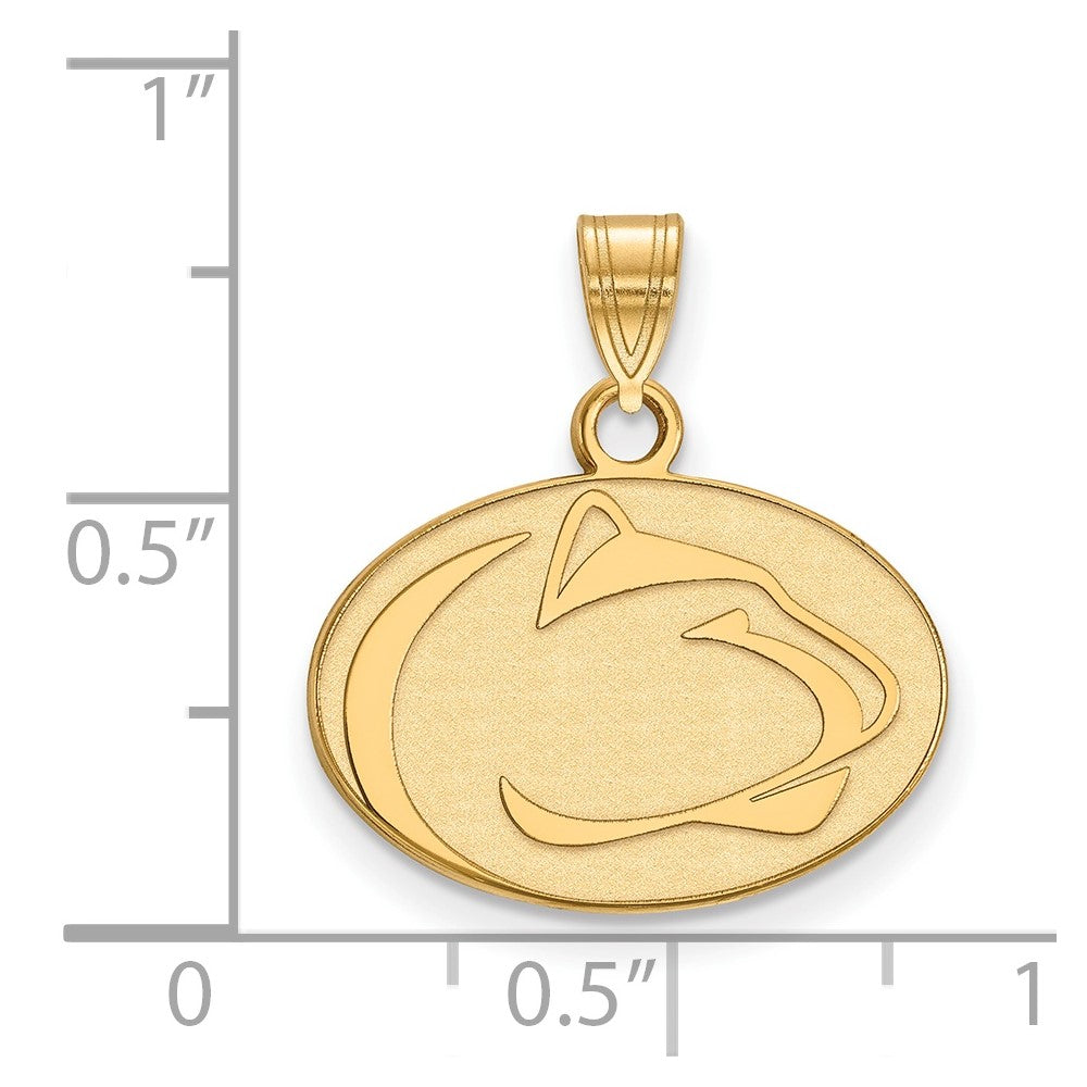Sterling Silver Gold-plated Penn State University Small Pendant