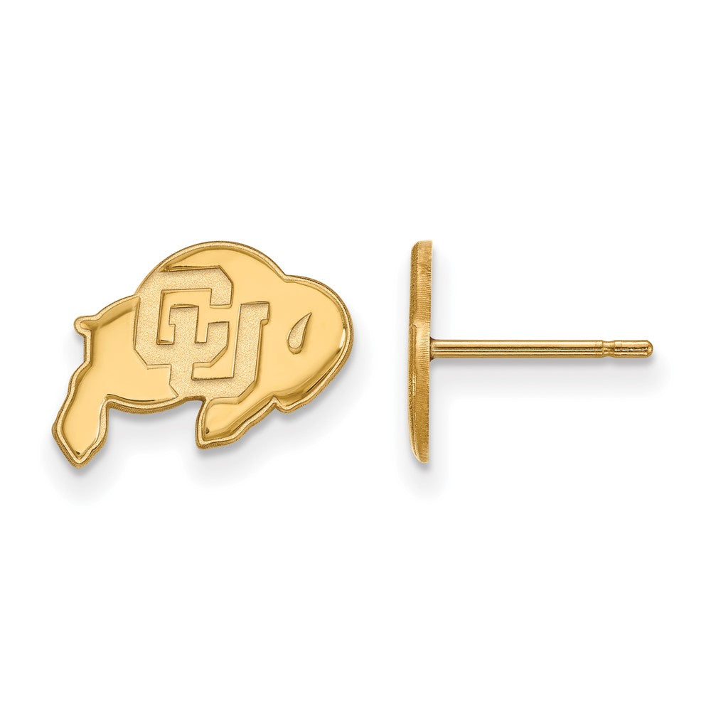 Sterling Silver Gold-plated University of Colorado XS Post Earrings