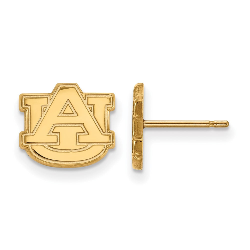 Sterling Silver Gold-plated Auburn University XS Post Earrings