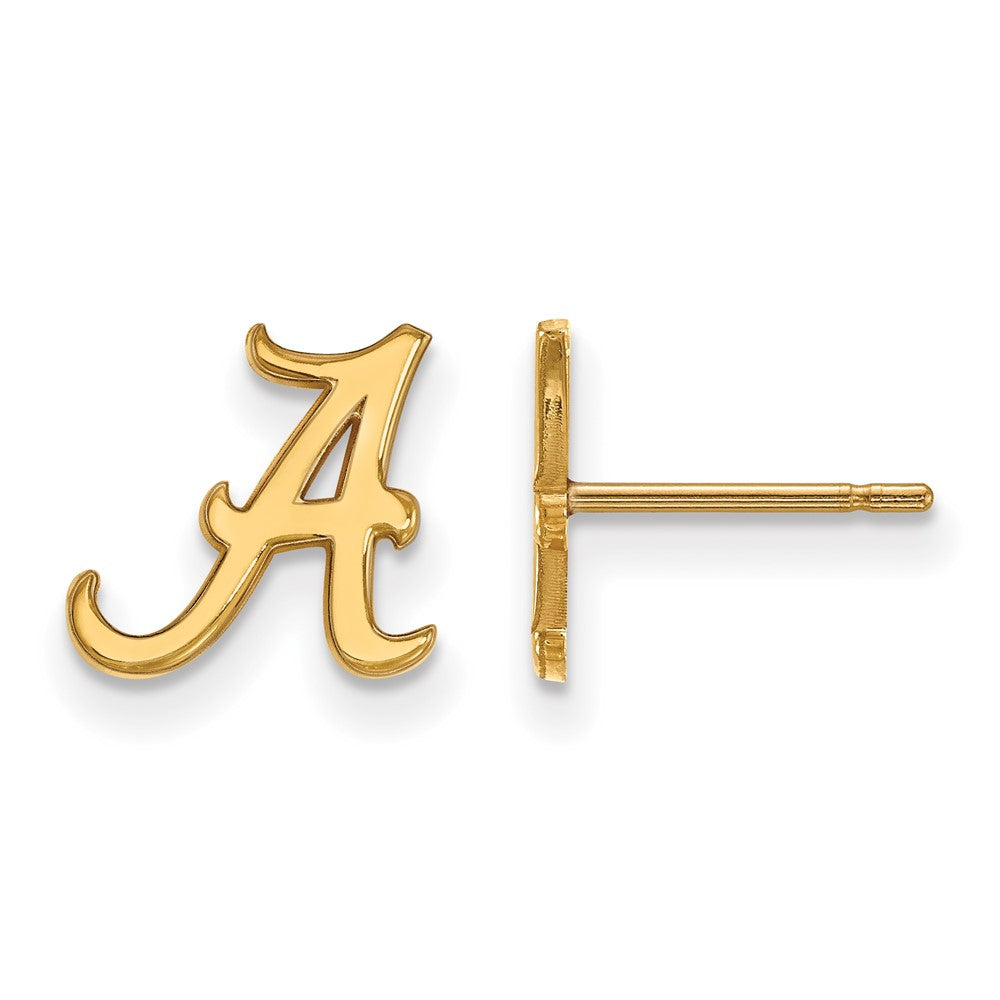 10K Gold University of Alabama XS Post Earrings