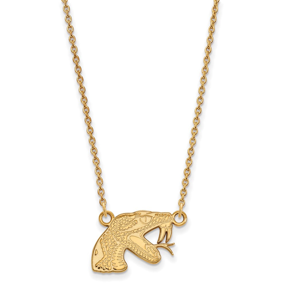 Sterling Silver Gold-plated Florida A and M U. Small Pendant Necklace