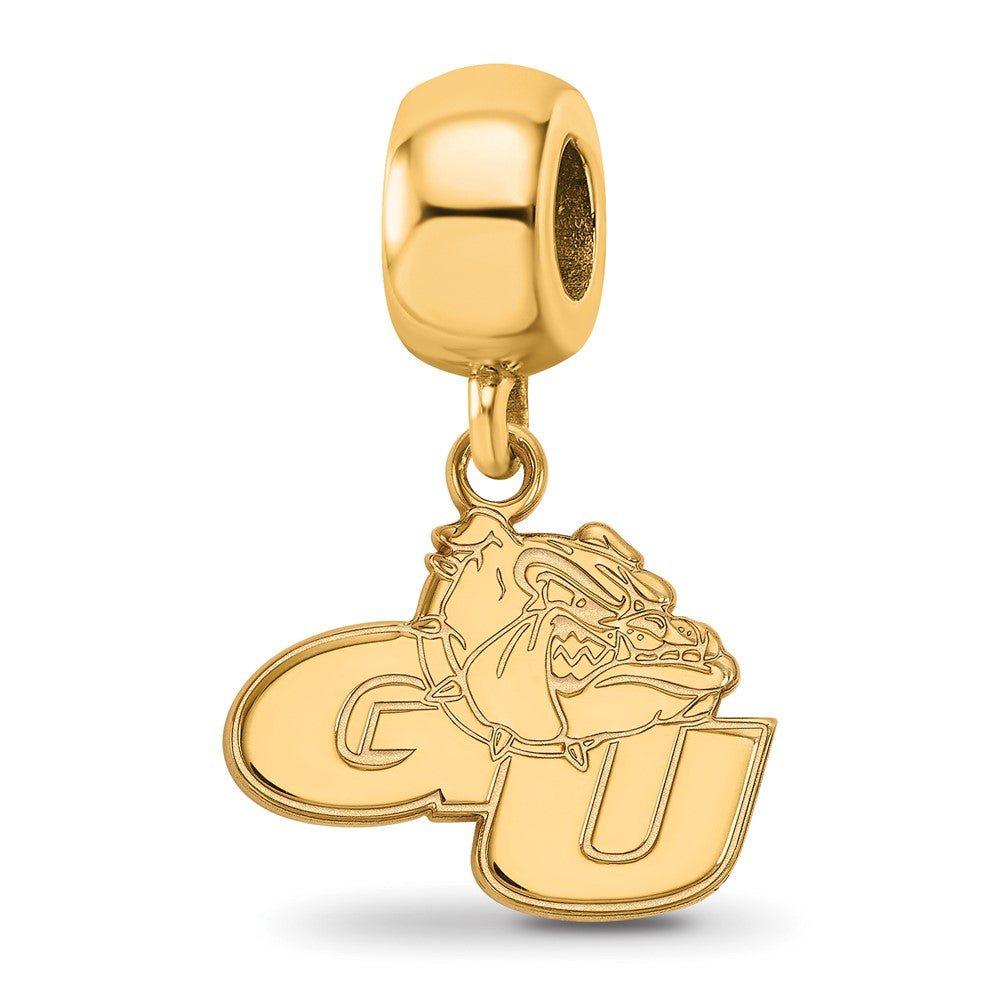 Sterling Silver Gold-plated Gonzaga University Small Dangle Bead