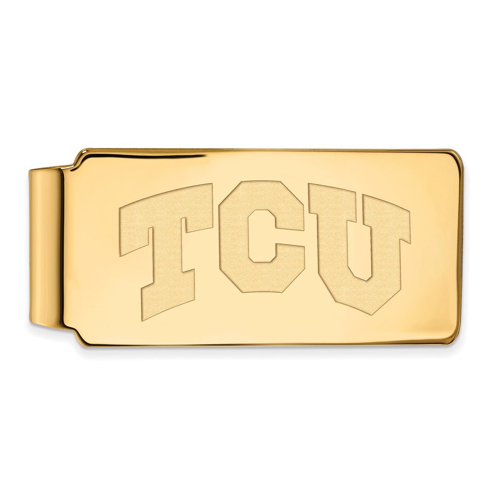 Sterling Silver Gold-plated Texas Christian University Money Clip
