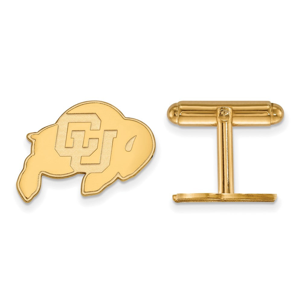 Sterling Silver Gold-plated University of Colorado Cuff Links