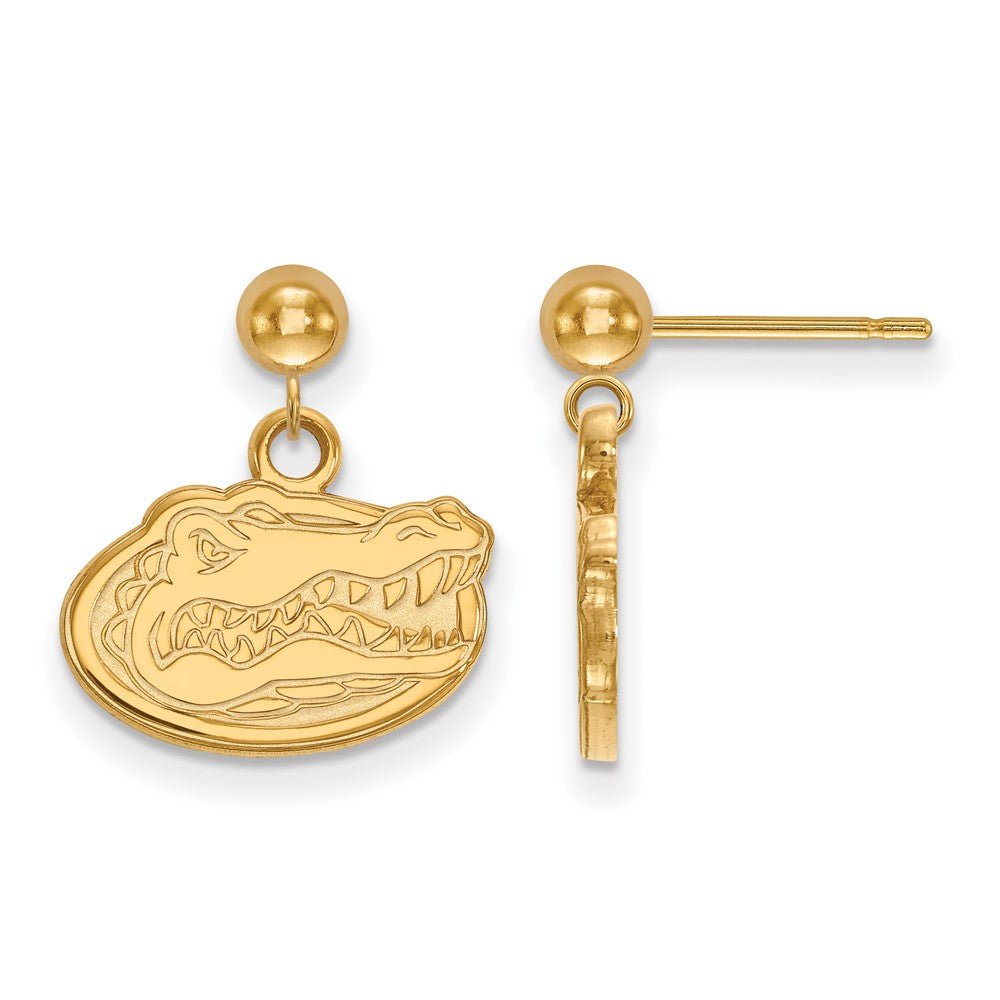 14K Gold University of Florida Dangle Ball Post Earrings