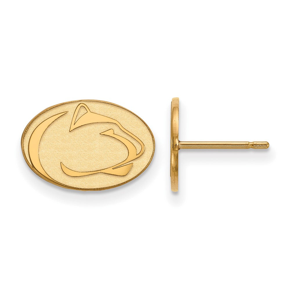 Sterling Silver Gold-plated Penn State University XS Post Earrings