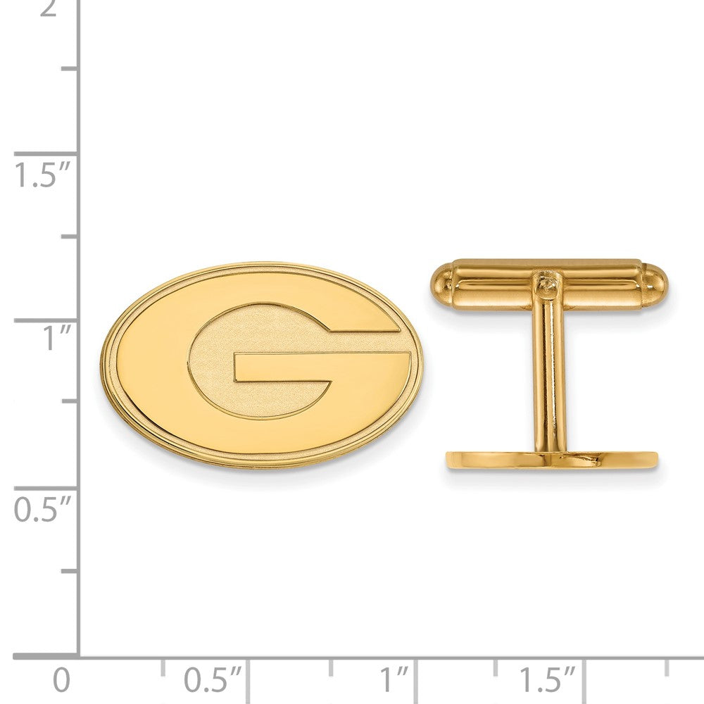 Sterling Silver Gold-plated University of Georgia Cuff Link