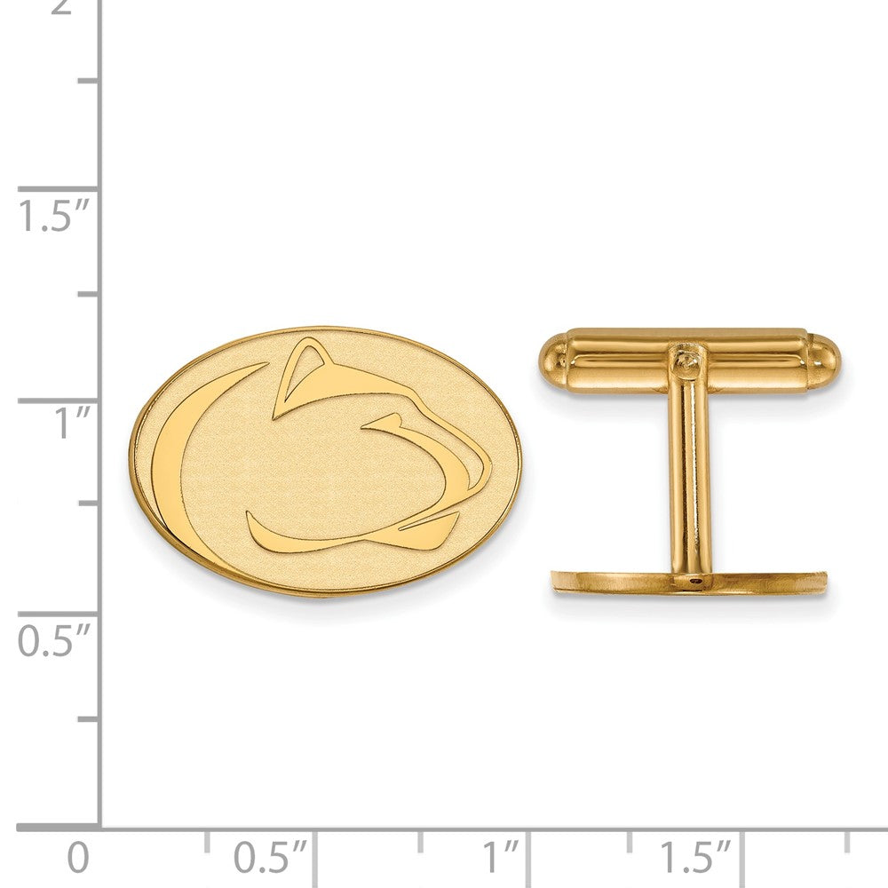 Sterling Silver Gold-plated Penn State University Cuff Links