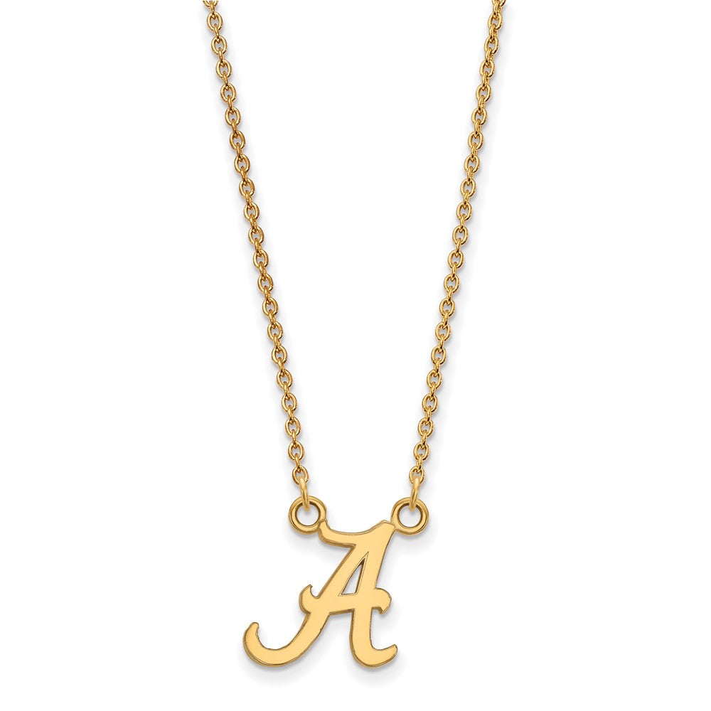 Sterling Silver Gold-plated U. of Alabama Small Pendant Necklace