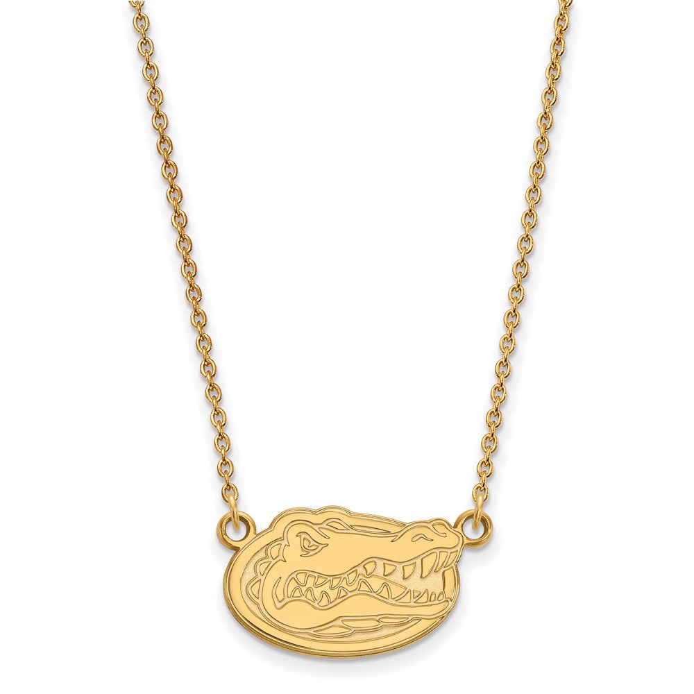 Sterling Silver Gold-plated U. of Florida Small Pendant Necklace