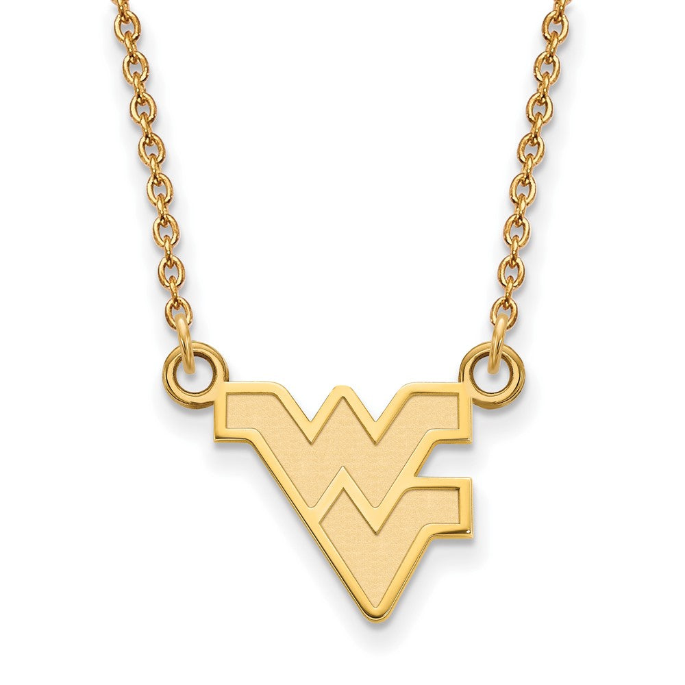 Sterling Silver Gold-plated West Virginia U. Small Pendant Necklace