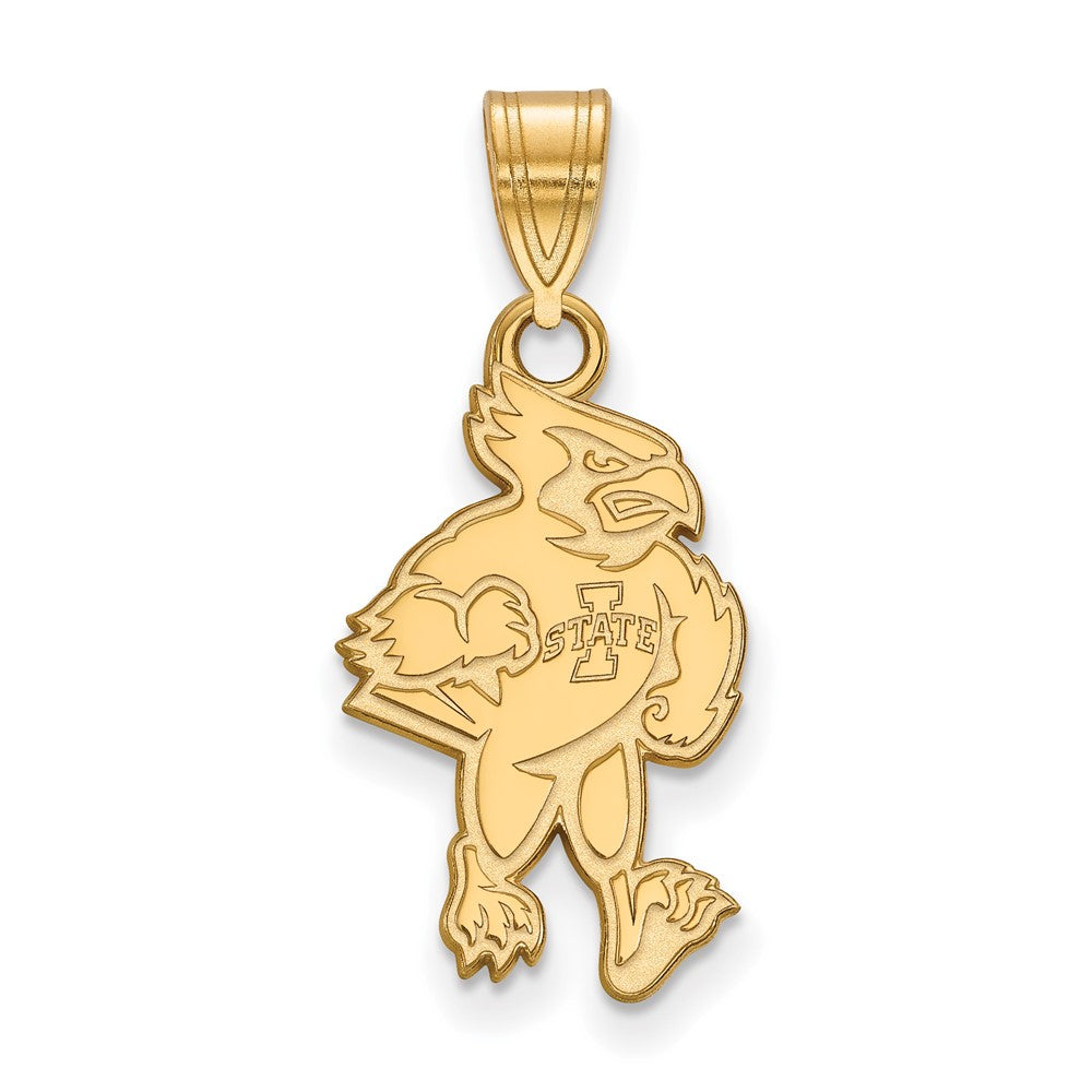10K Gold Iowa State University Large Pendant