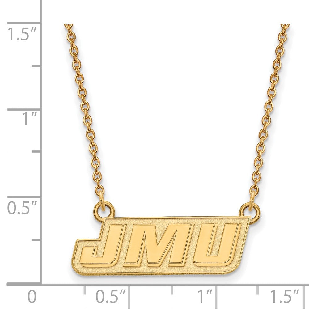 Sterling Silver Gold-plated James Madison U. Small Pendant Necklace