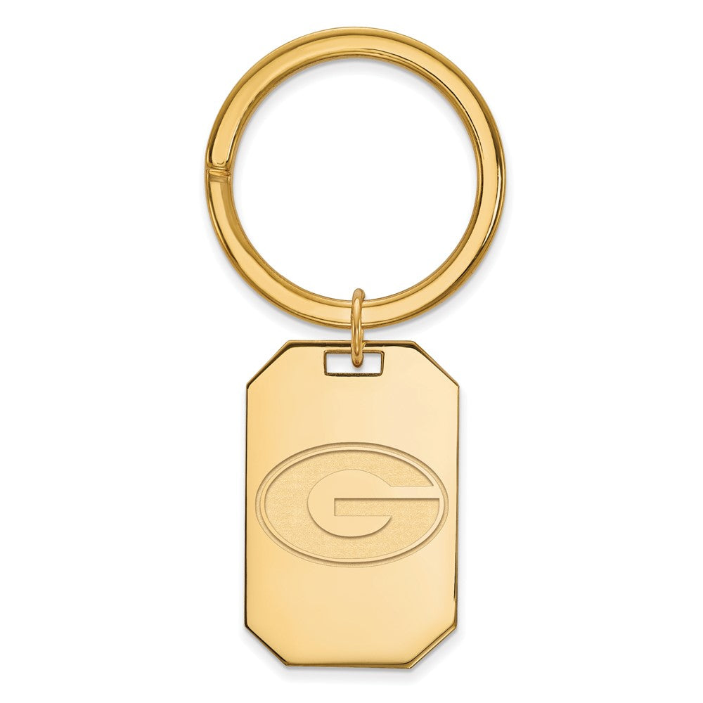 Sterling Silver Gold-plated University of Georgia Key Ring