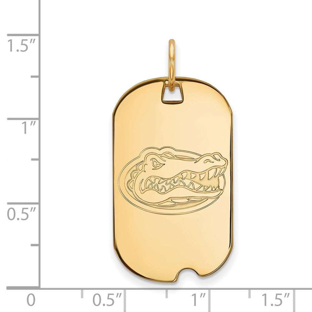 Sterling Silver Gold-plated University of Florida Small Dog Tag