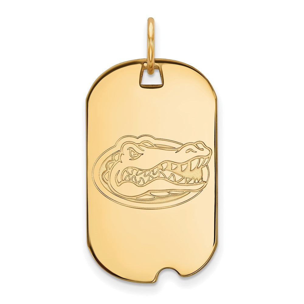 Sterling Silver Gold-plated University of Florida Small Dog Tag