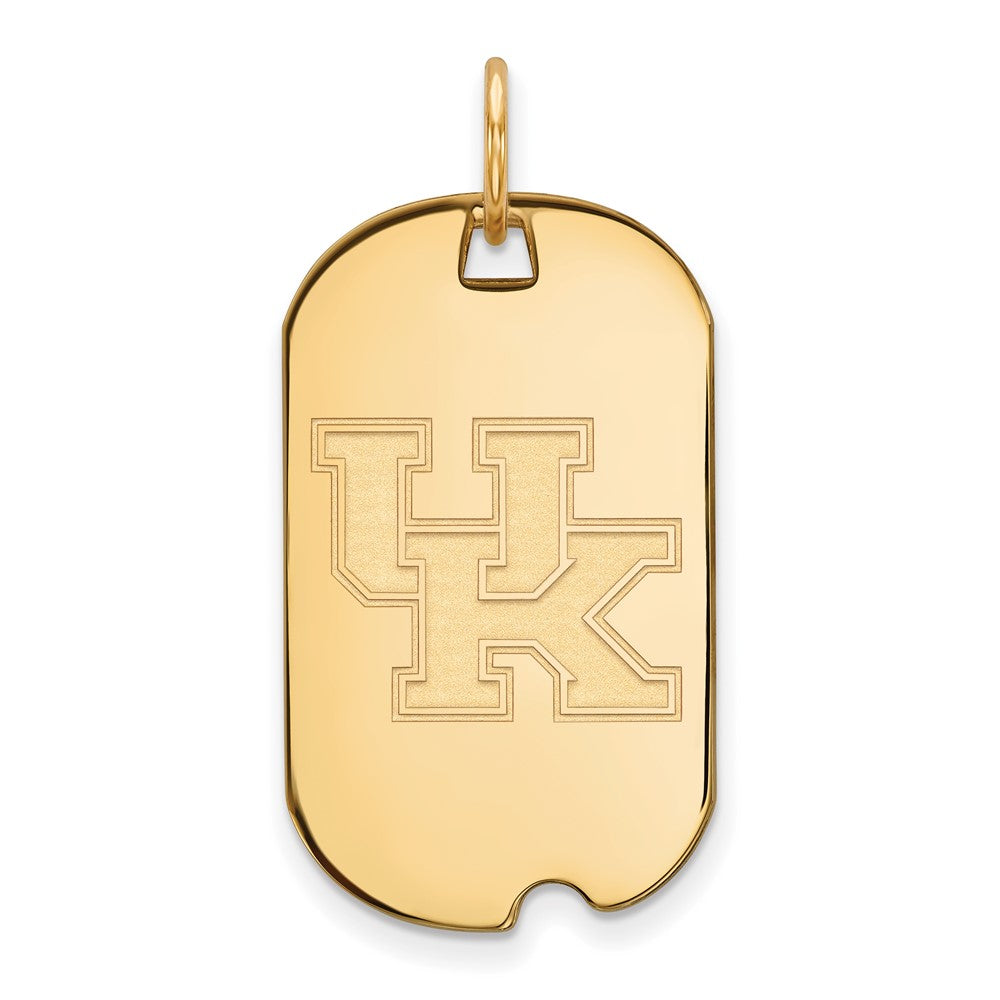 Sterling Silver Gold-plated University of Kentucky Small Dog Tag
