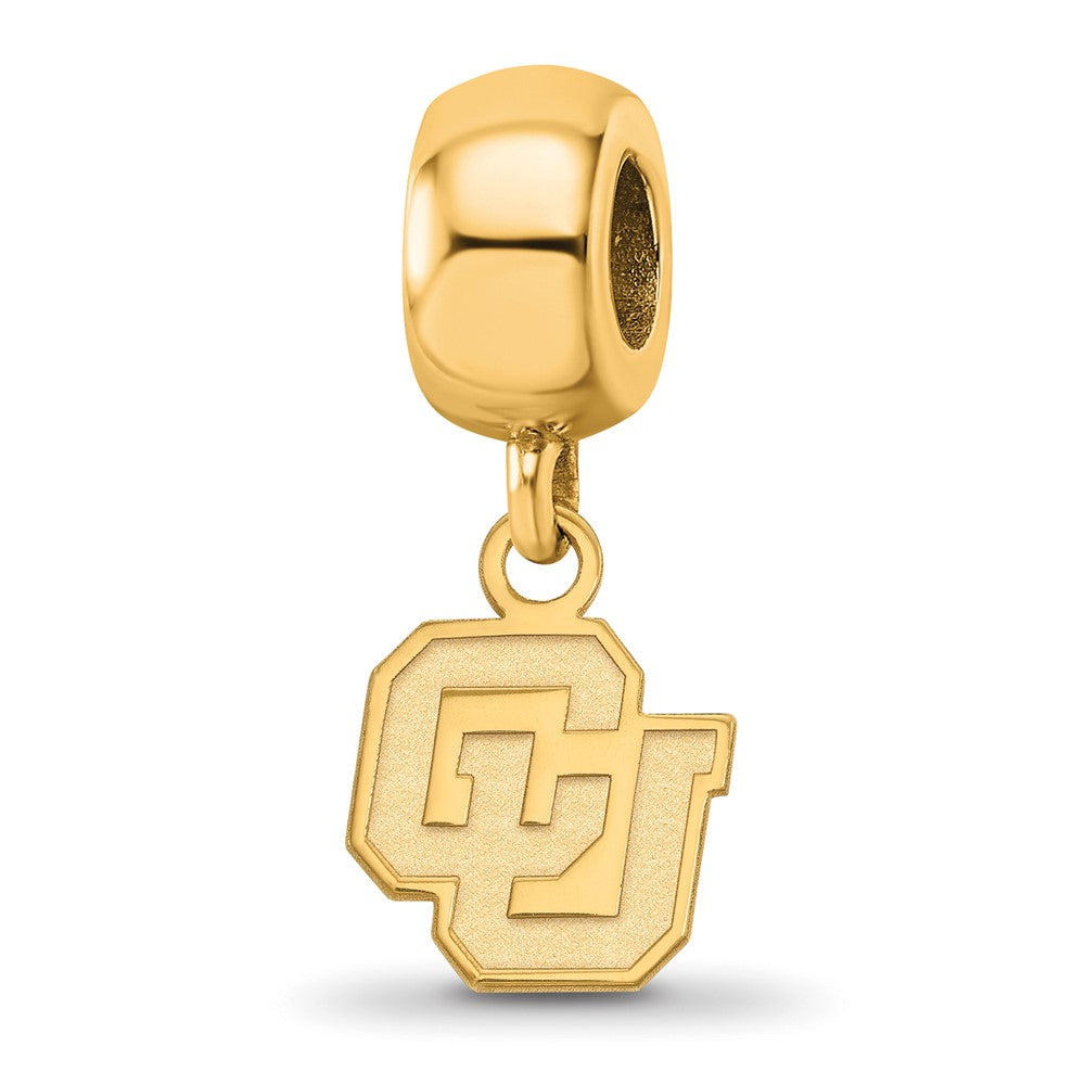 Sterling Silver Gold-plated U. of Colorado XS Dangle Bead