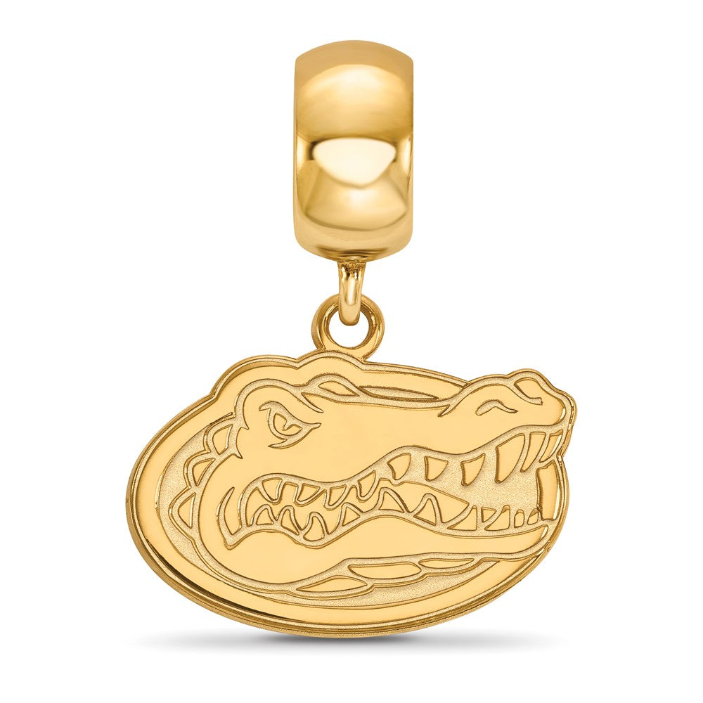Sterling Silver Gold-plated U. of Florida Gator Small Dangle Bead
