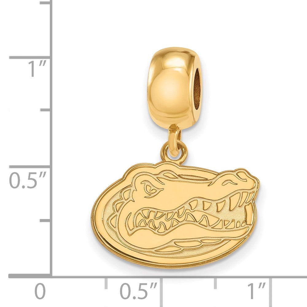 Sterling Silver Gold-plated U. of Florida Gator Small Dangle Bead