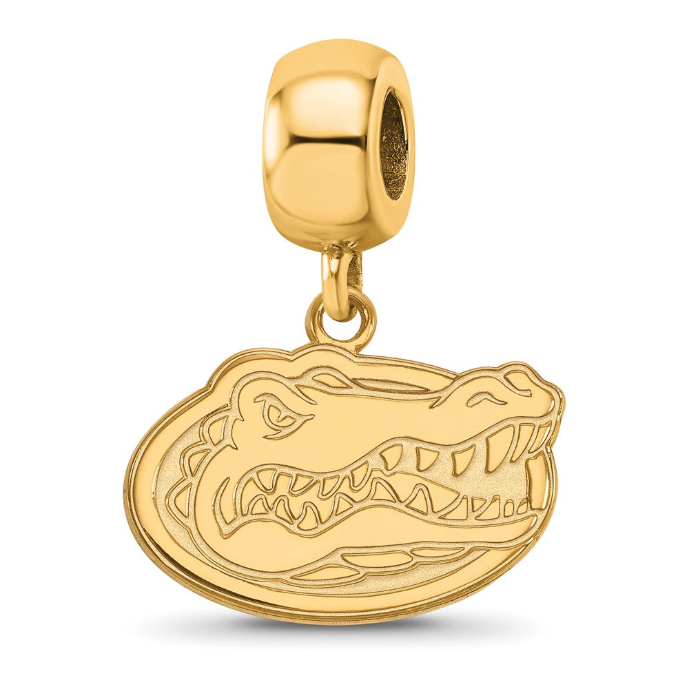 Sterling Silver Gold-plated U. of Florida Gator Small Dangle Bead