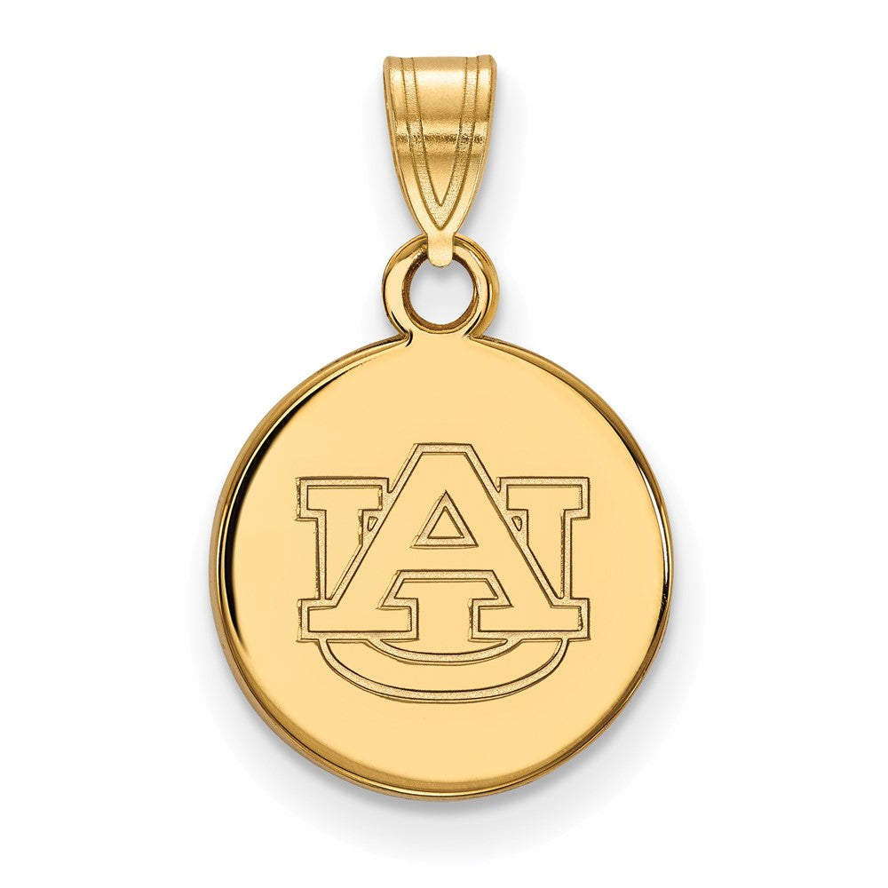 10K Gold Auburn University Small Disc Pendant
