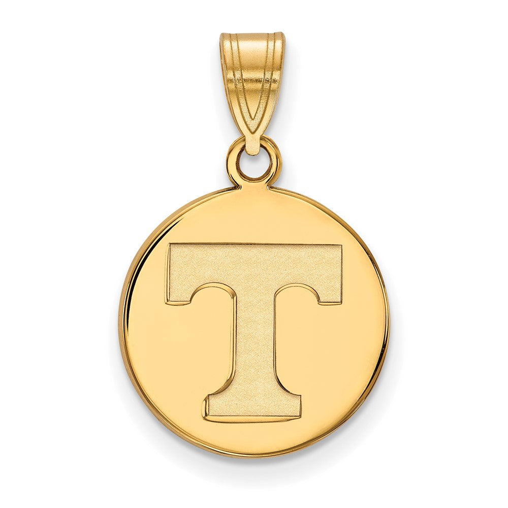 Sterling Silver Gold-plated Univ. of Tennessee Medium Disc Pendant