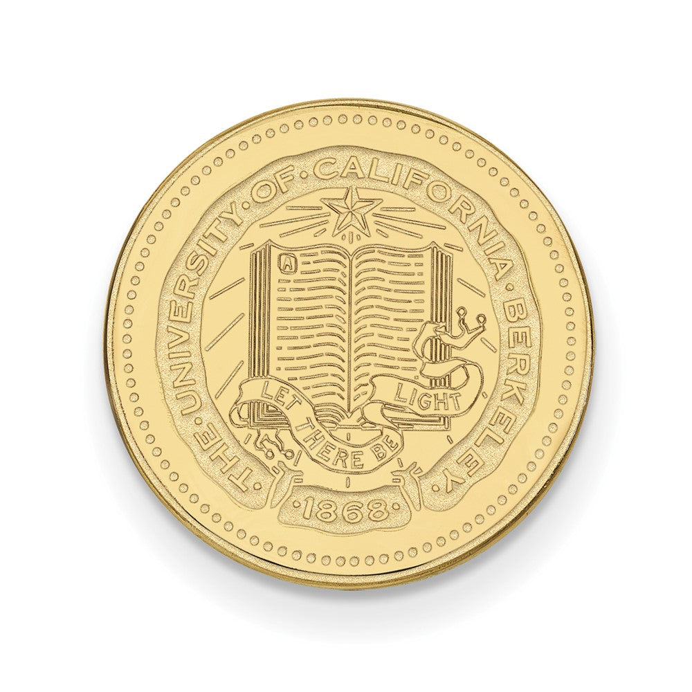 Sterling Silver Gold-plated U. of California Berkeley Crest Lapel Pin