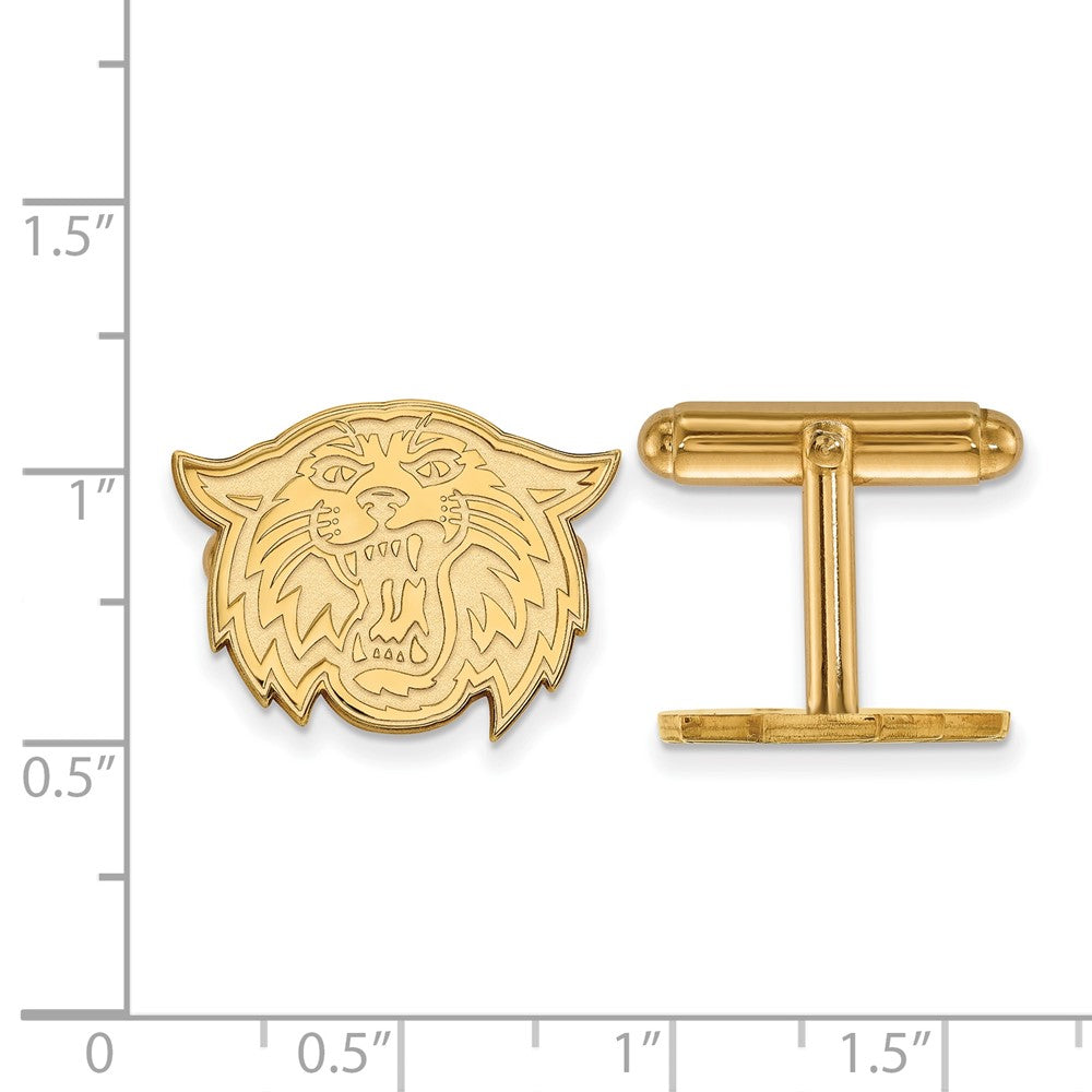 Sterling Silver Gold-plated Villanova University Cuff Links