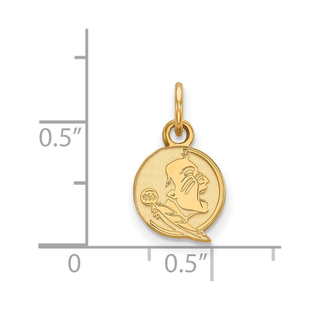 10K Gold Florida State University XS Pendant