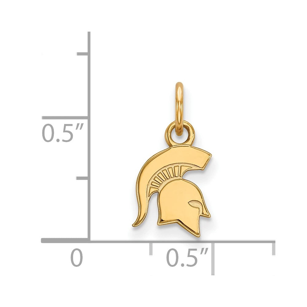 14K Gold Michigan State University XS Pendant