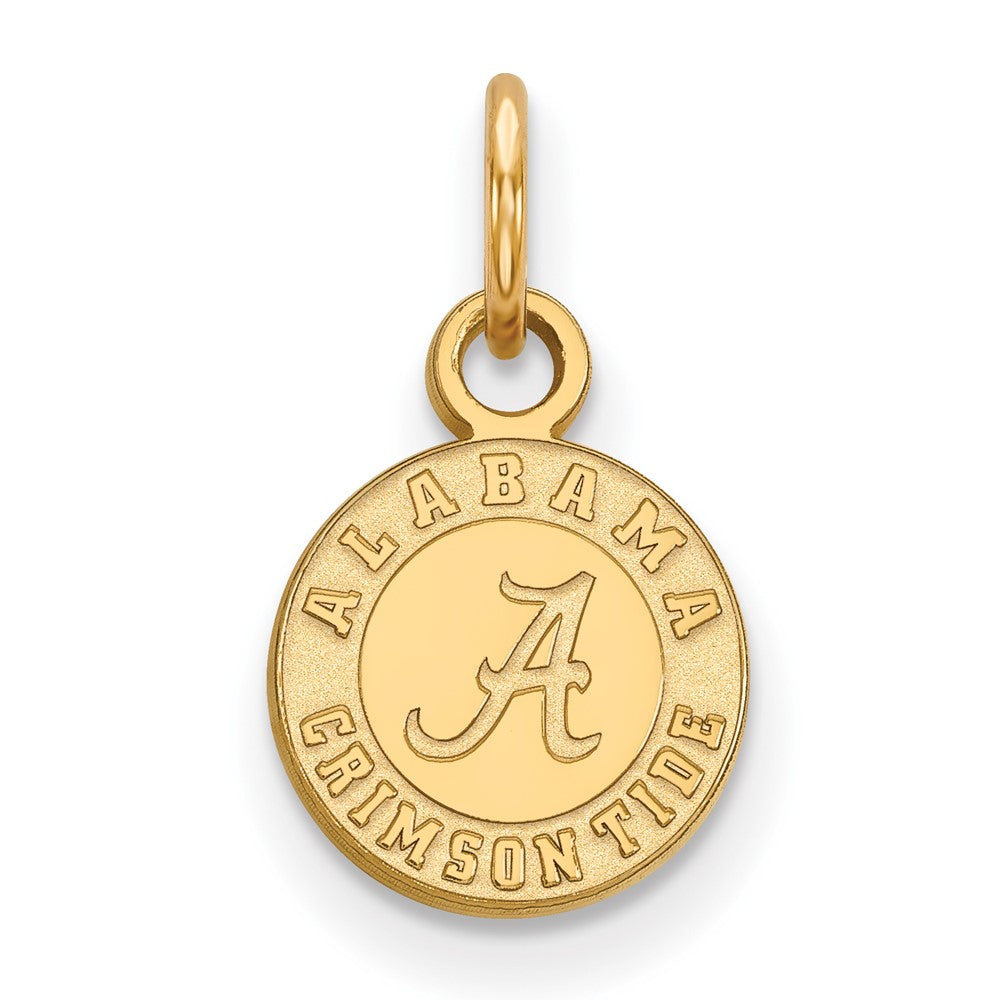 14K Gold University of Alabama XS Disc Pendant