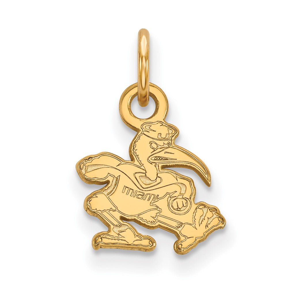 10K Gold University of Miami XS Pendant