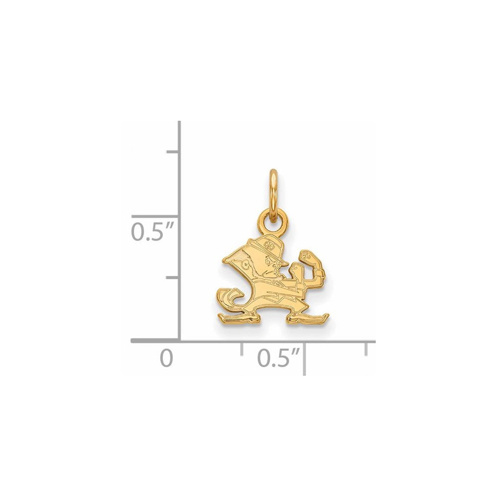 14K Gold University of Notre Dame XS Pendant