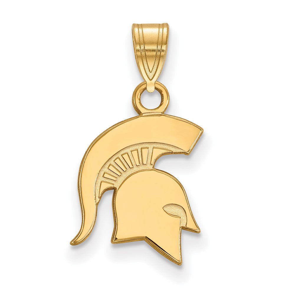 Sterling Silver Gold-plated Michigan State U. Small Pendant