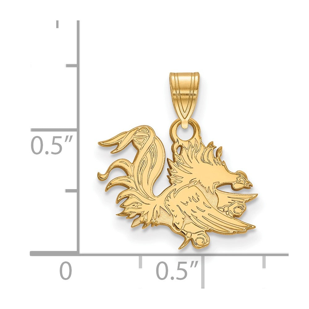 10K Gold University of South Carolina Small Pendant