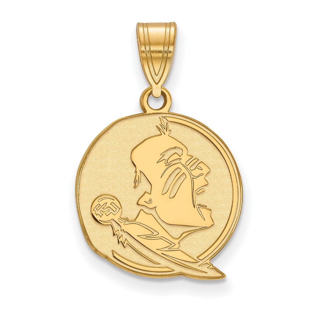 14K Gold Florida State University Medium Pendant