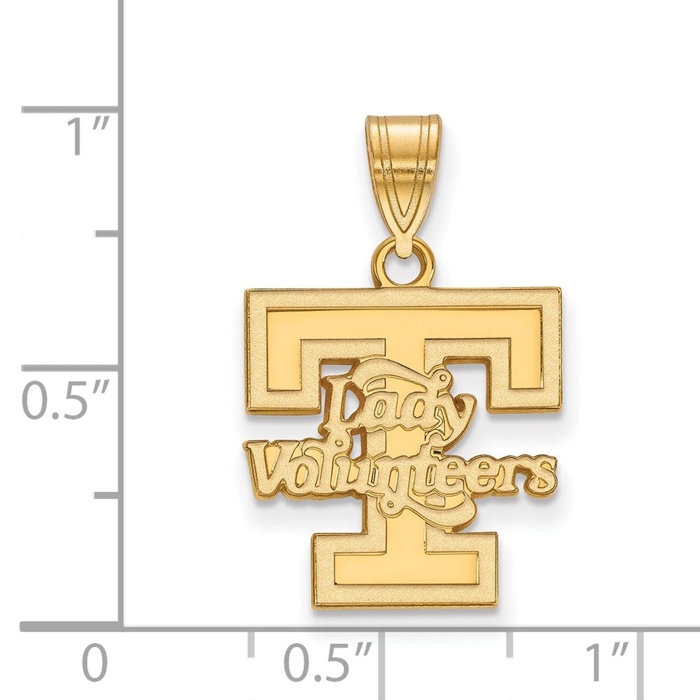 Sterling Silver Gold-plated University of Tennessee Medium Pendant