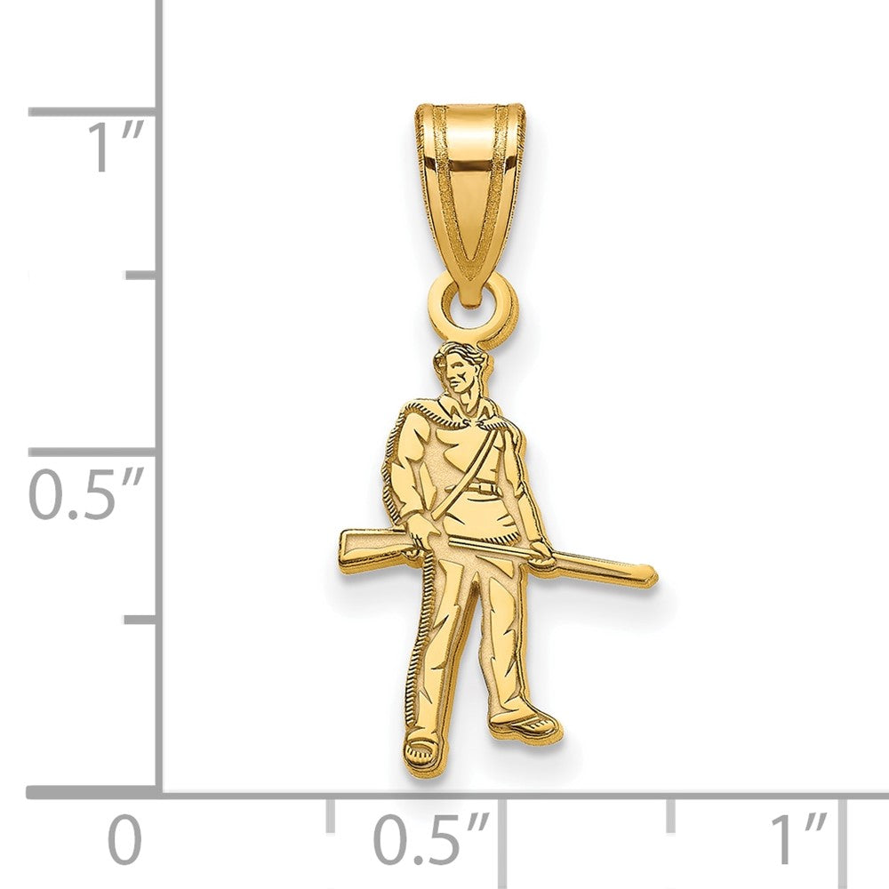 Sterling Silver Gold-plated West Virginia University Medium Pendant